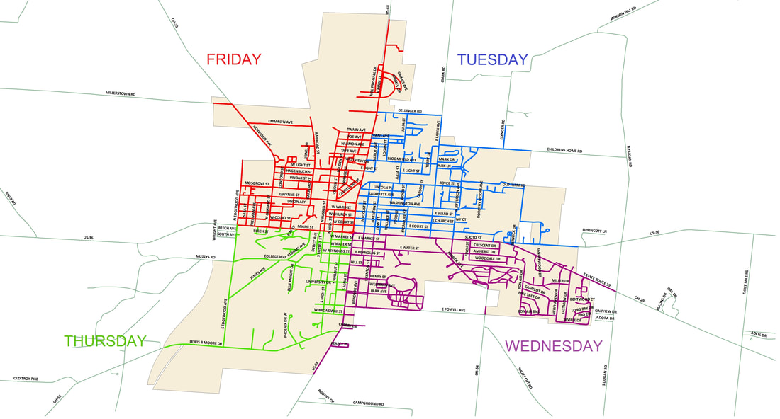City of Urbana Recycling Map Schedule